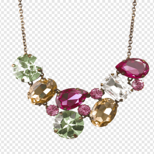 Floral Ruby Choker